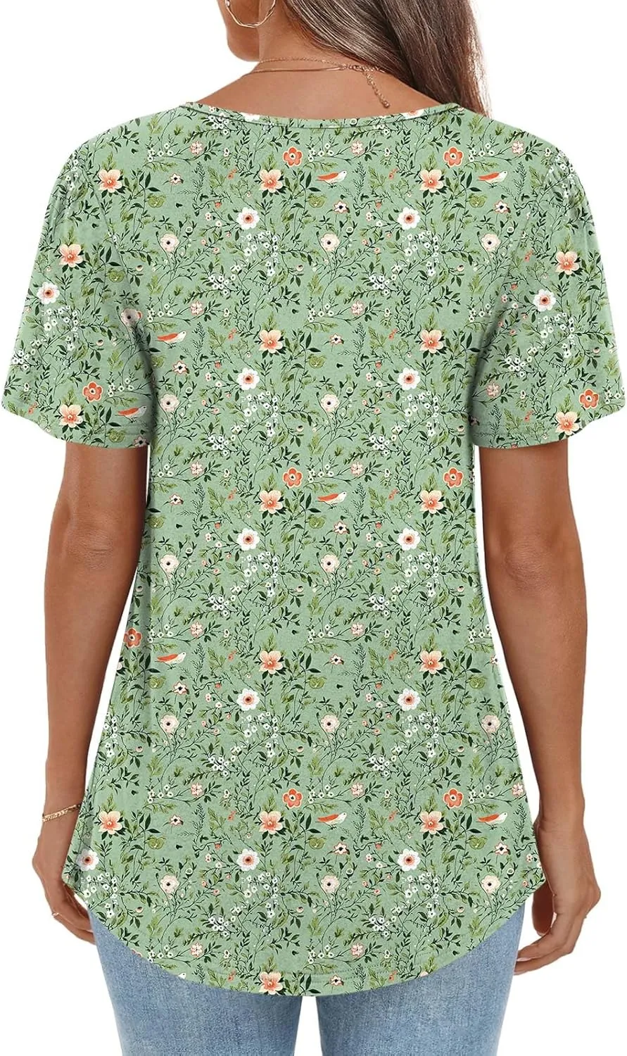 Anymiss Womens Summer Tops Dressy Casual Blouses Square Neck Tunic M-3XL