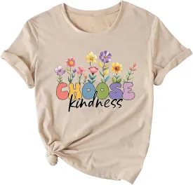 Be Still and Know Shirts for Women Casual Short Sleeve Christian Tee Tops