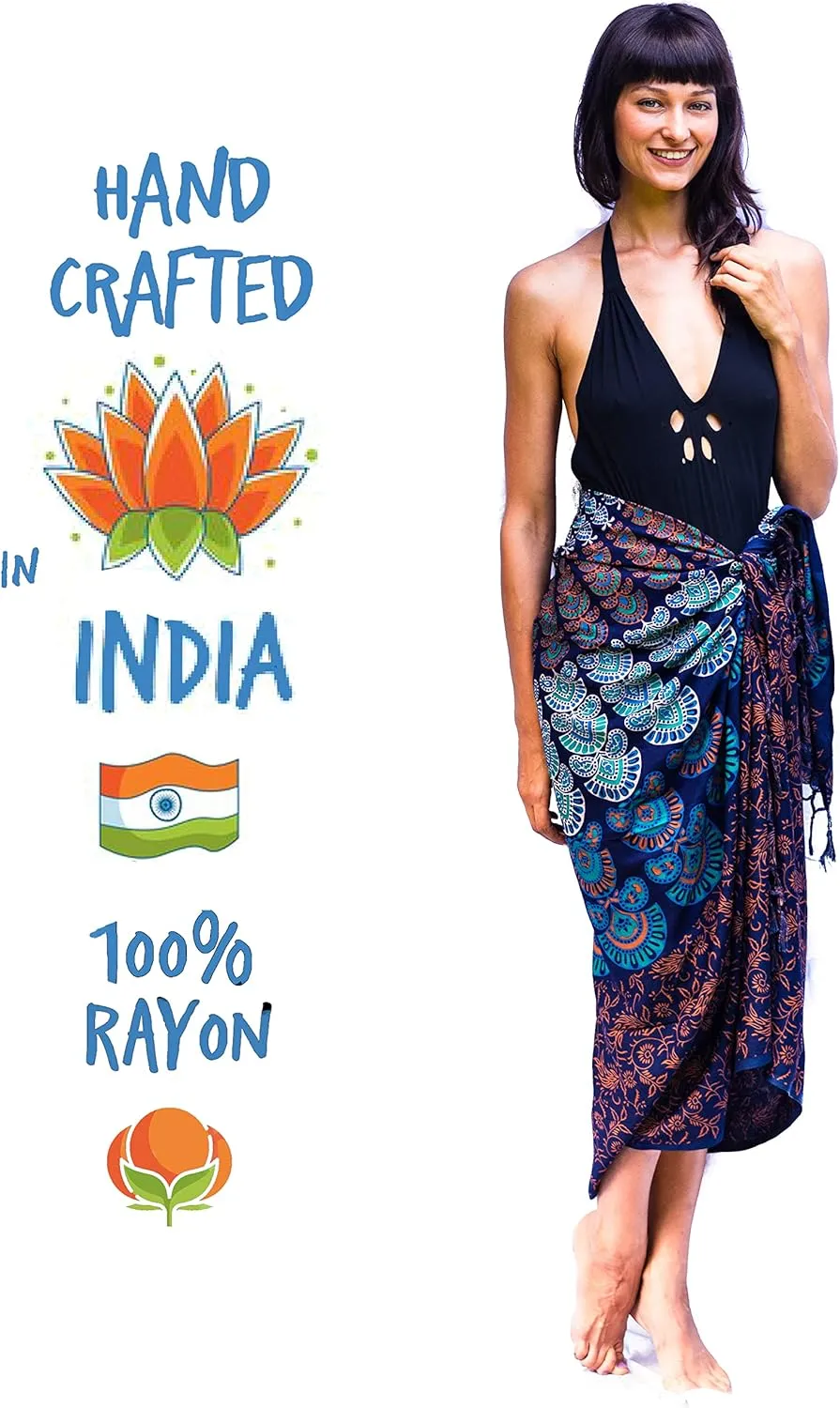 Boho Chic Pareo - Mandala Pareo - Bikini Swimsuit Cover Up - Beach Dress - Wrap