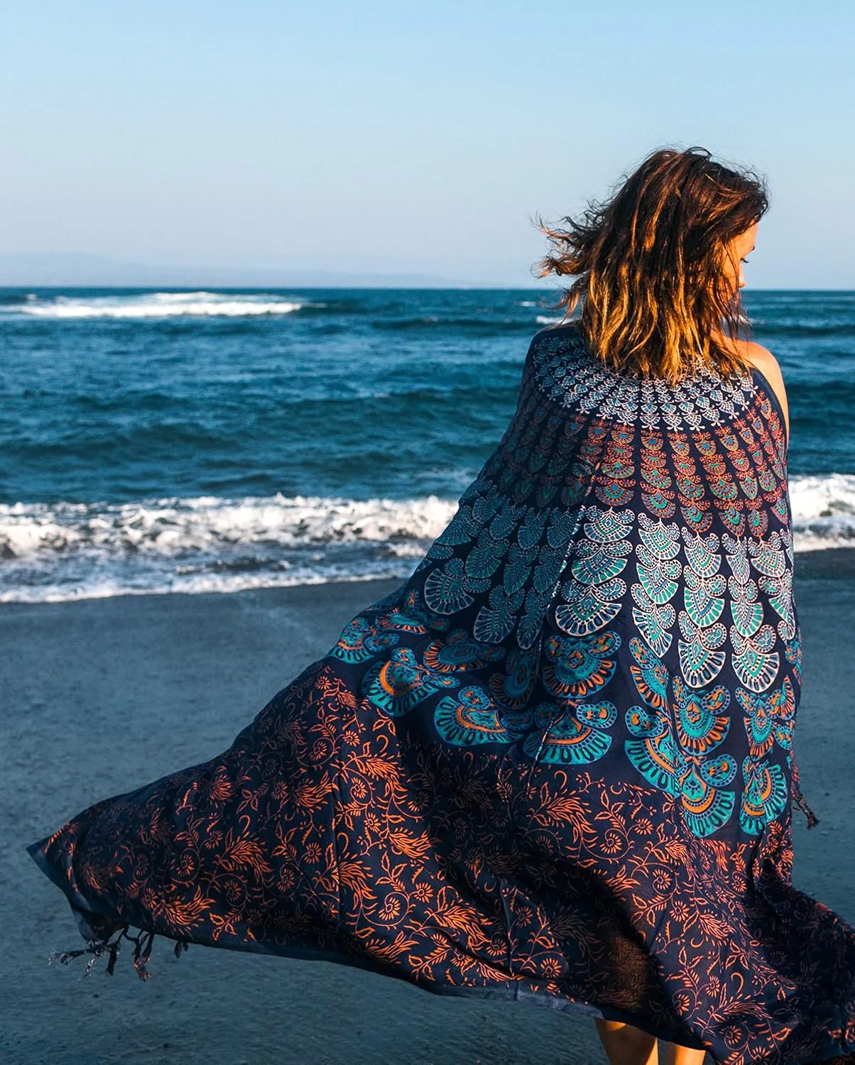 Boho Chic Pareo - Mandala Pareo - Bikini Swimsuit Cover Up - Beach Dress - Wrap