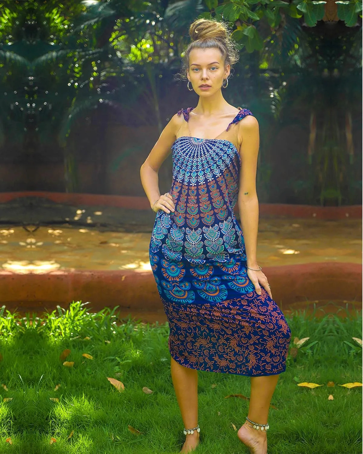 Boho Chic Pareo - Mandala Pareo - Bikini Swimsuit Cover Up - Beach Dress - Wrap