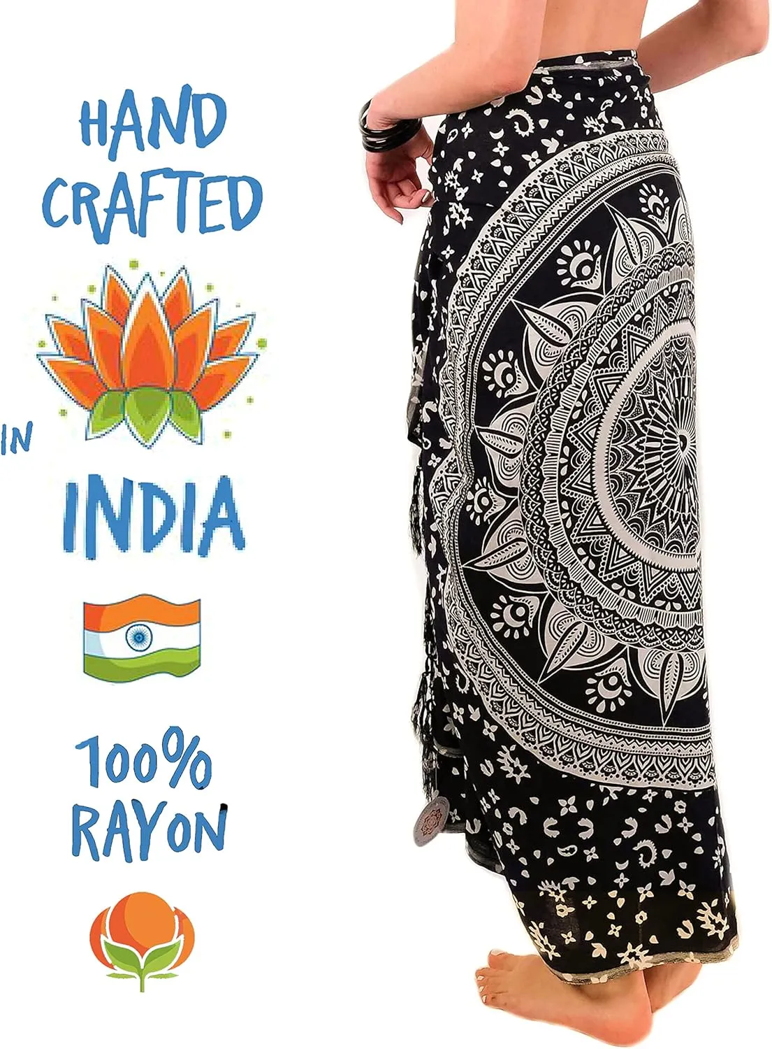 Boho Chic Pareo - Mandala Pareo - Bikini Swimsuit Cover Up - Beach Dress - Wrap