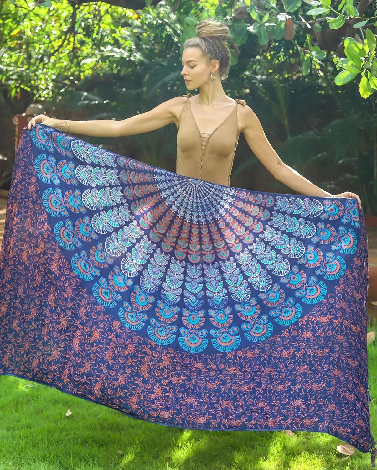 Boho Chic Pareo - Mandala Pareo - Bikini Swimsuit Cover Up - Beach Dress - Wrap