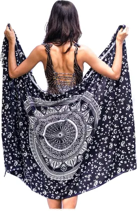 Boho Chic Pareo - Mandala Pareo - Bikini Swimsuit Cover Up - Beach Dress - Wrap