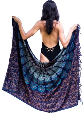 Boho Chic Pareo - Mandala Pareo - Bikini Swimsuit Cover Up - Beach Dress - Wrap