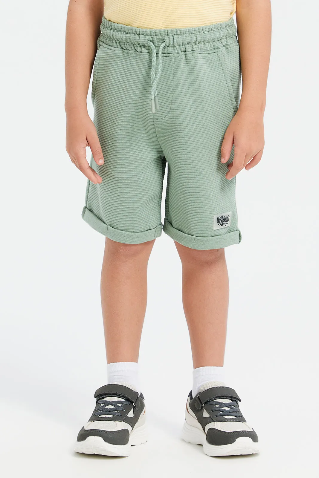 Boys Mint Cut And Sew Casual Set (2 Piece)
