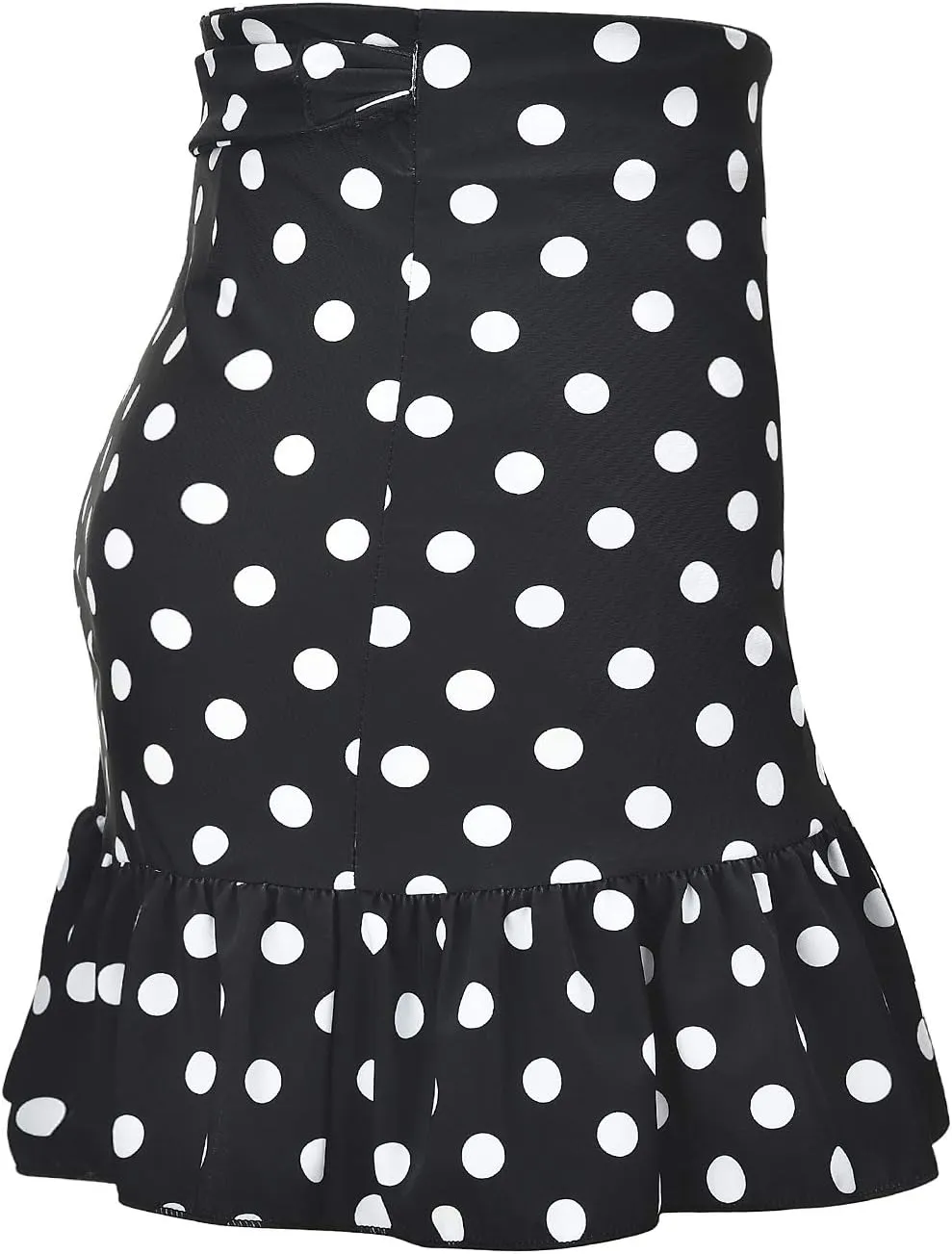 ChinFun Women's Ruffle Sarongs Beach Wrap Cover Up Swimwear Bikini Bottoms High Waisted Tankini Swim Skirts Swimdress