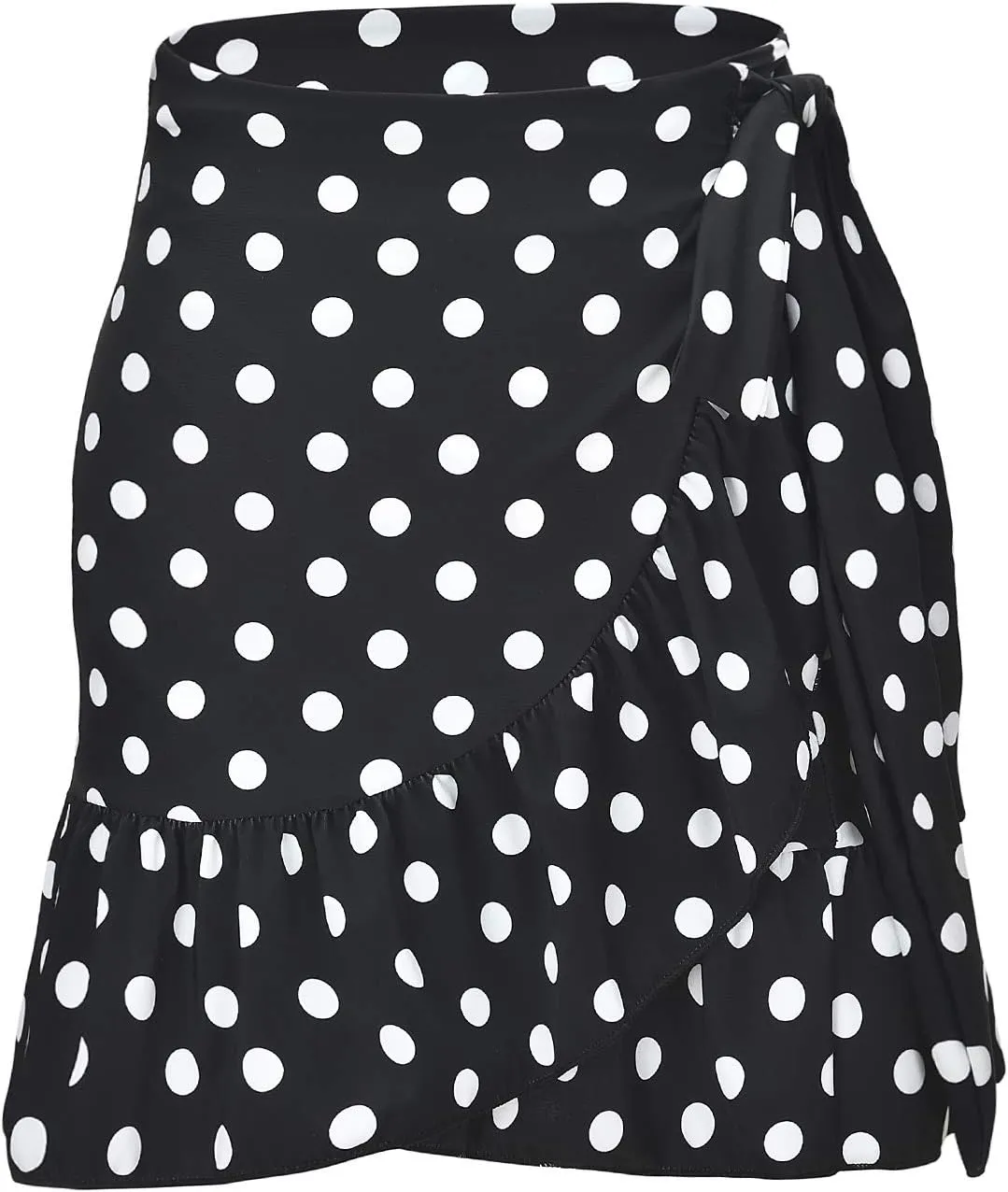 ChinFun Women's Ruffle Sarongs Beach Wrap Cover Up Swimwear Bikini Bottoms High Waisted Tankini Swim Skirts Swimdress