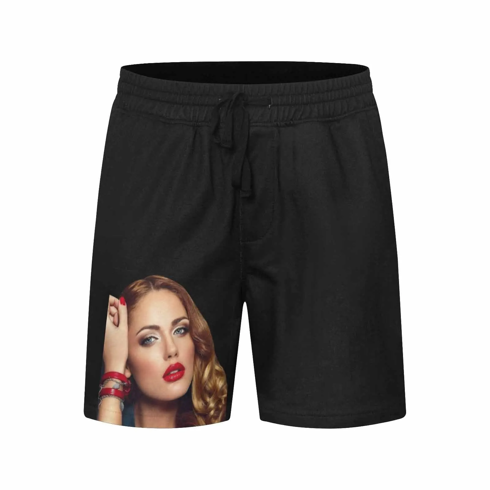 Custom Face Swimming Trunks Don't Touch This Is Mine Men's Quick Dry Swim Shorts with Photo for Boyfriend