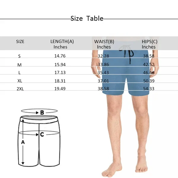 Custom Face Swimming Trunks Don't Touch This Is Mine Men's Quick Dry Swim Shorts with Photo for Boyfriend