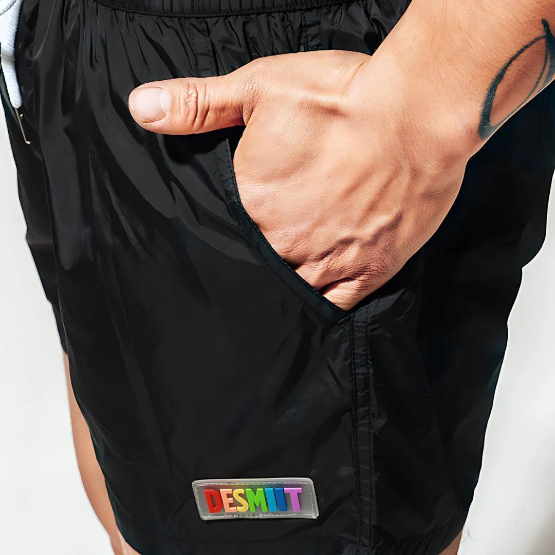 Desmiit Rainbow Pocket Swim Trunks