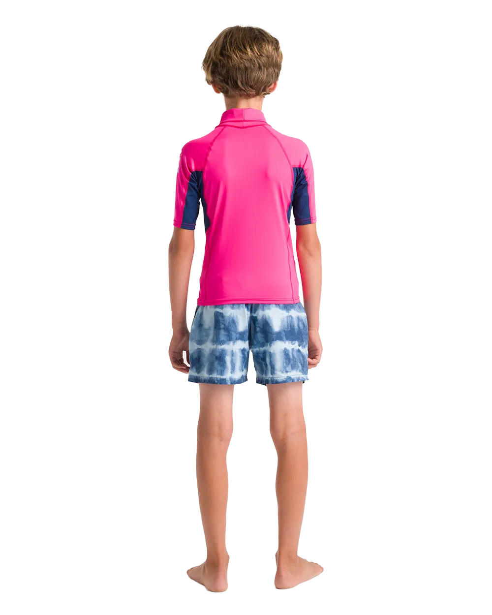 Girls Nuwave Rash Vest in Lipstick, Slate & Multi