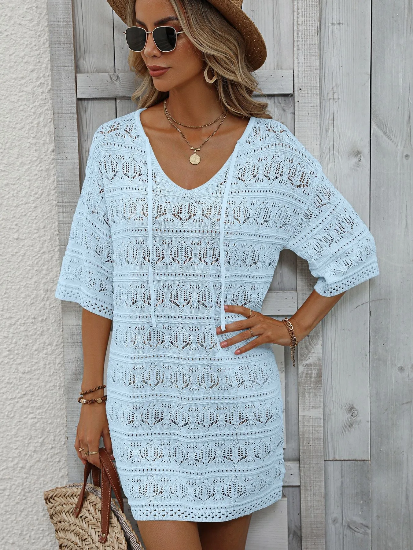 Hollow Resort Beach Dress Sun Protection Cover-up