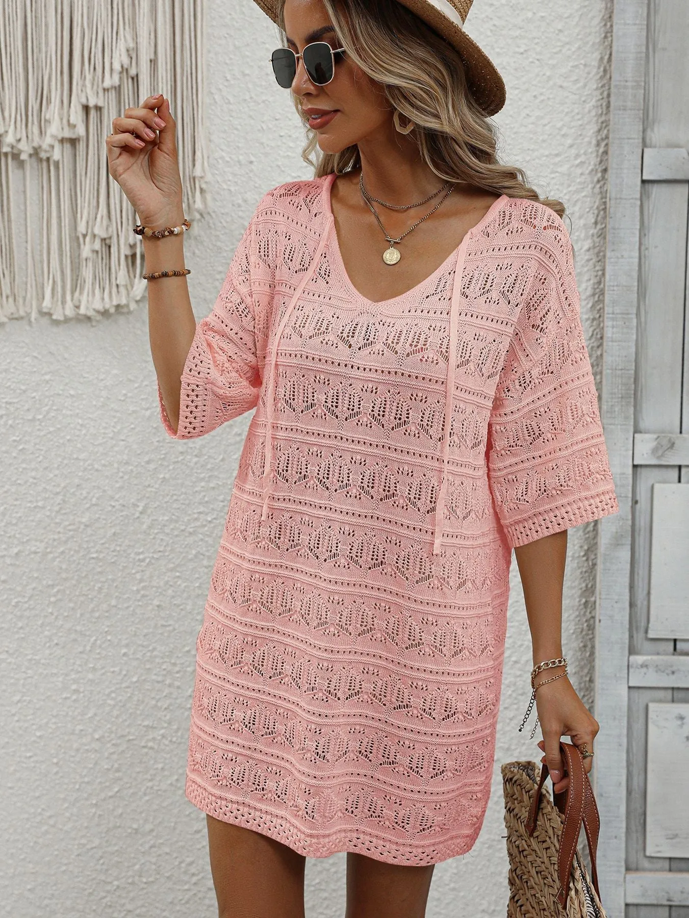 Hollow Resort Beach Dress Sun Protection Cover-up