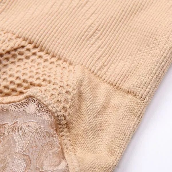 Innovative High-Waist Knit Body Shaper & Butt Lifter - Beige