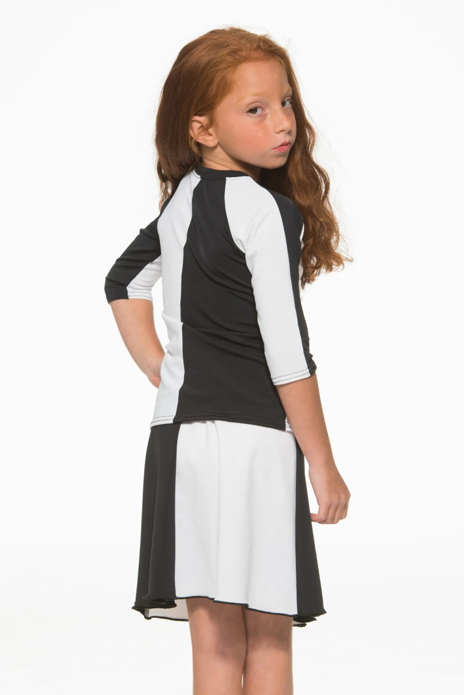 Kids Black & White Half & Half 2-Piece Set