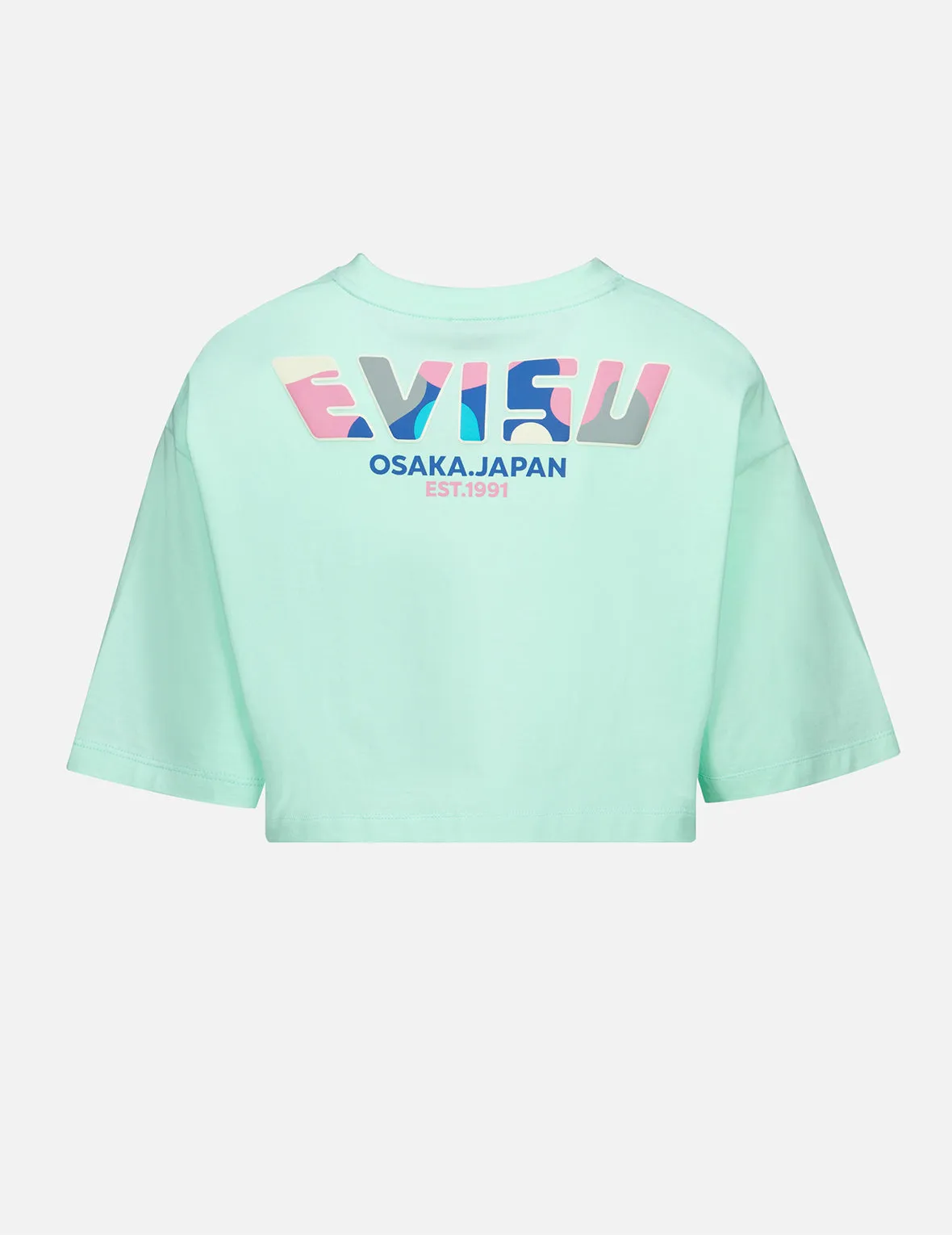Logo Print Cropped T-shirt