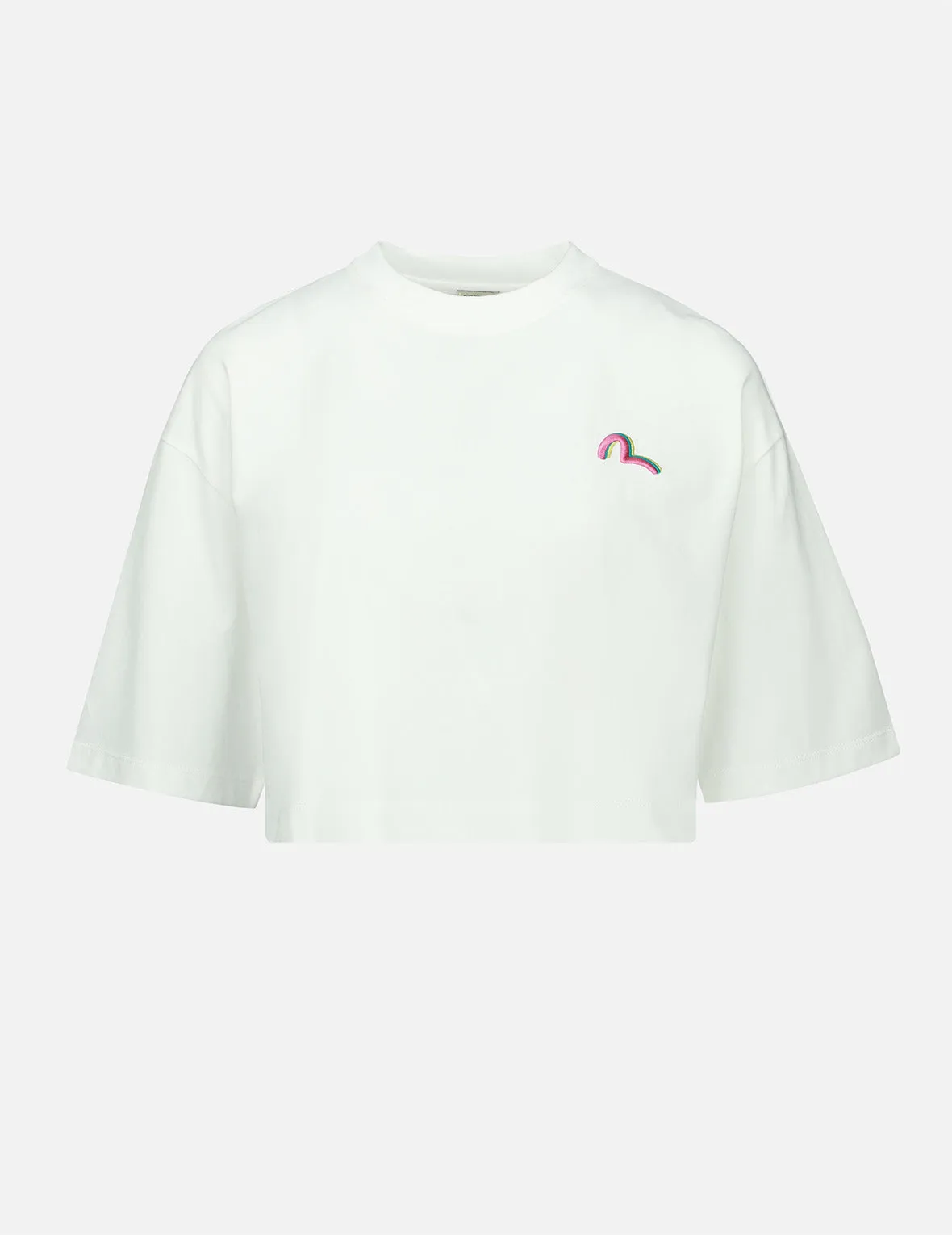 Logo Print Cropped T-shirt