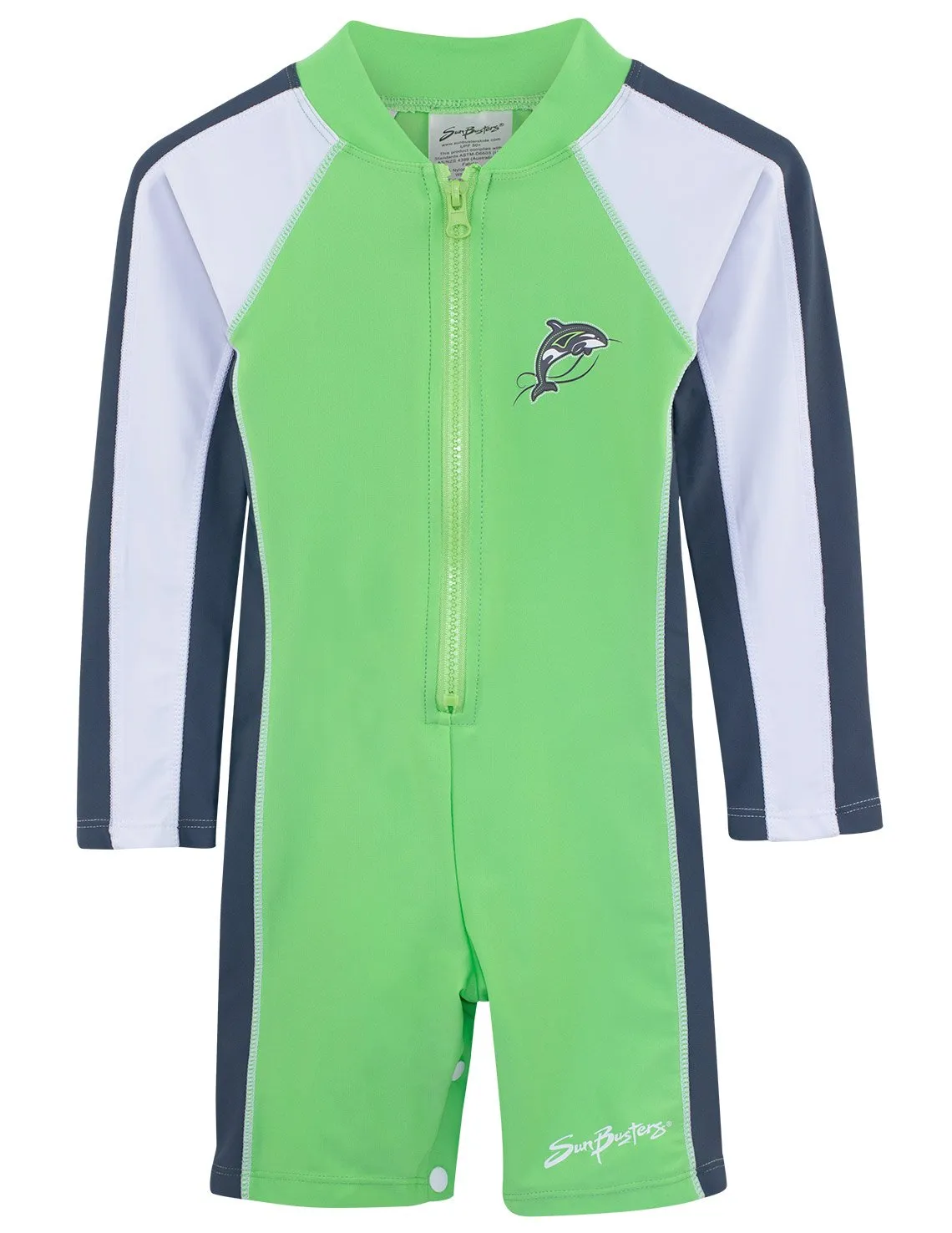 Long Sleeve One-Piece Swimsuit - Mantis