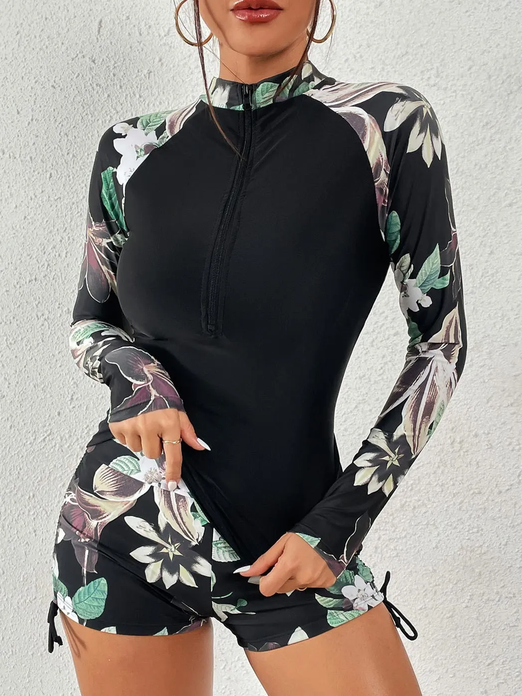 long sleeve sun protection swimsuit with UV protection UPF50 