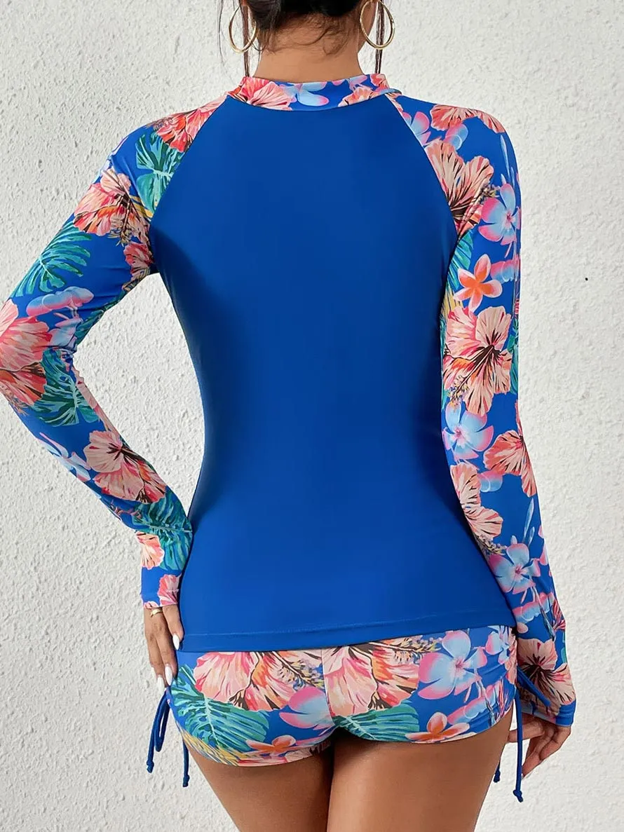 long sleeve sun protection swimsuit with UV protection UPF50 