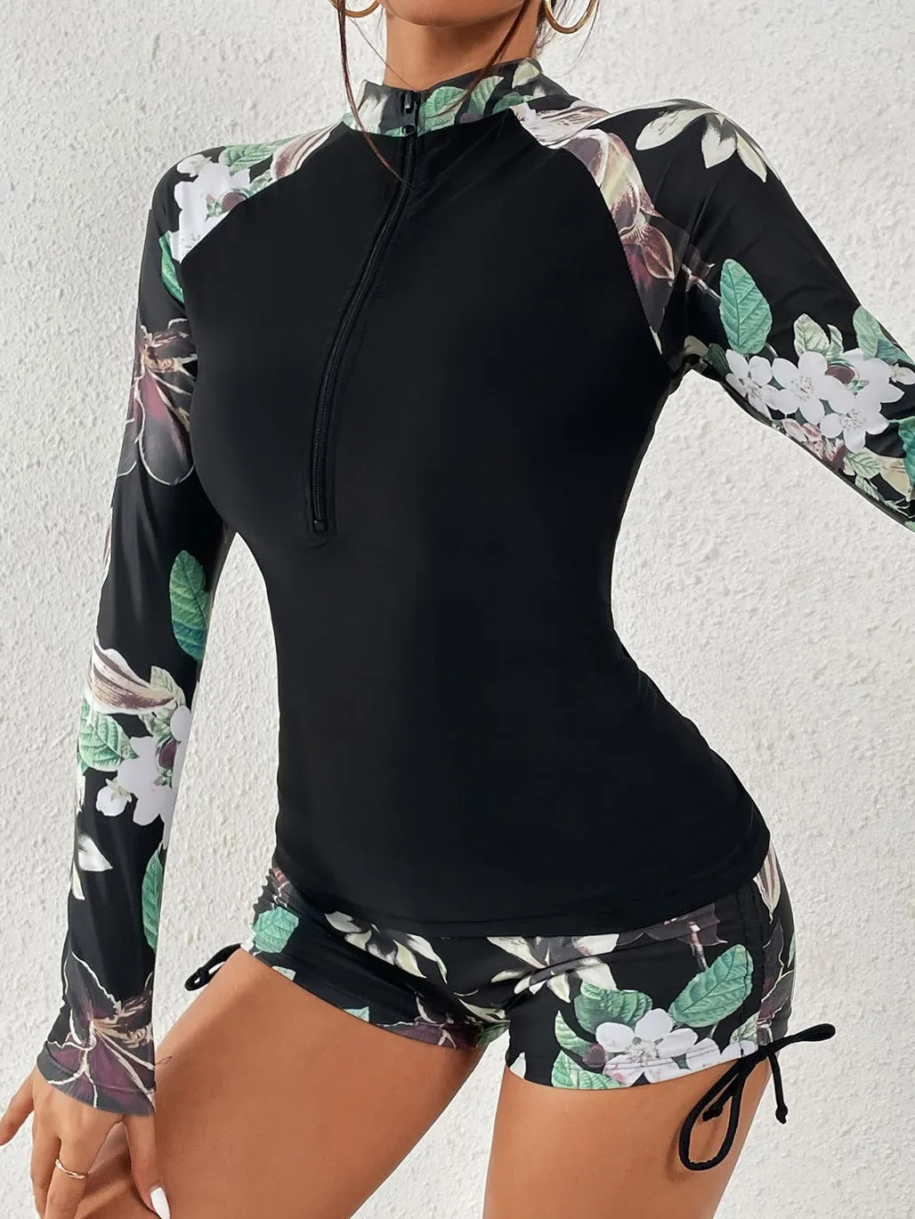 long sleeve sun protection swimsuit with UV protection UPF50 