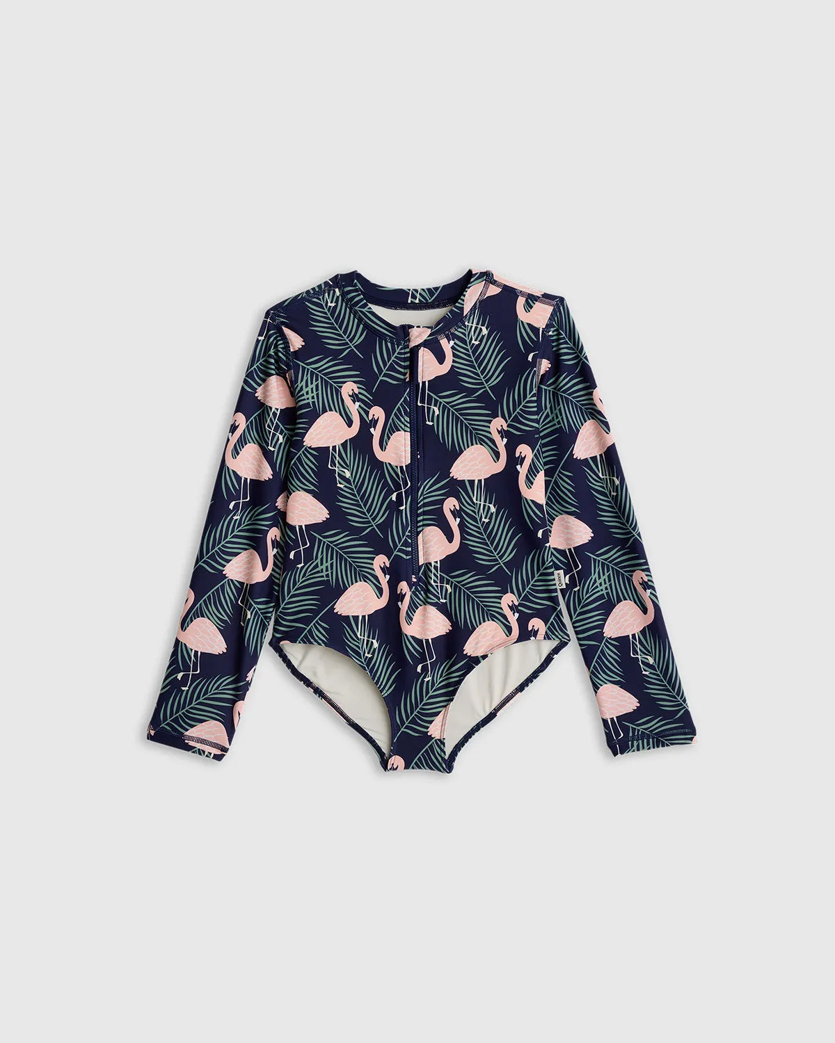 Long Sleeve Zip-Up Swimsuit