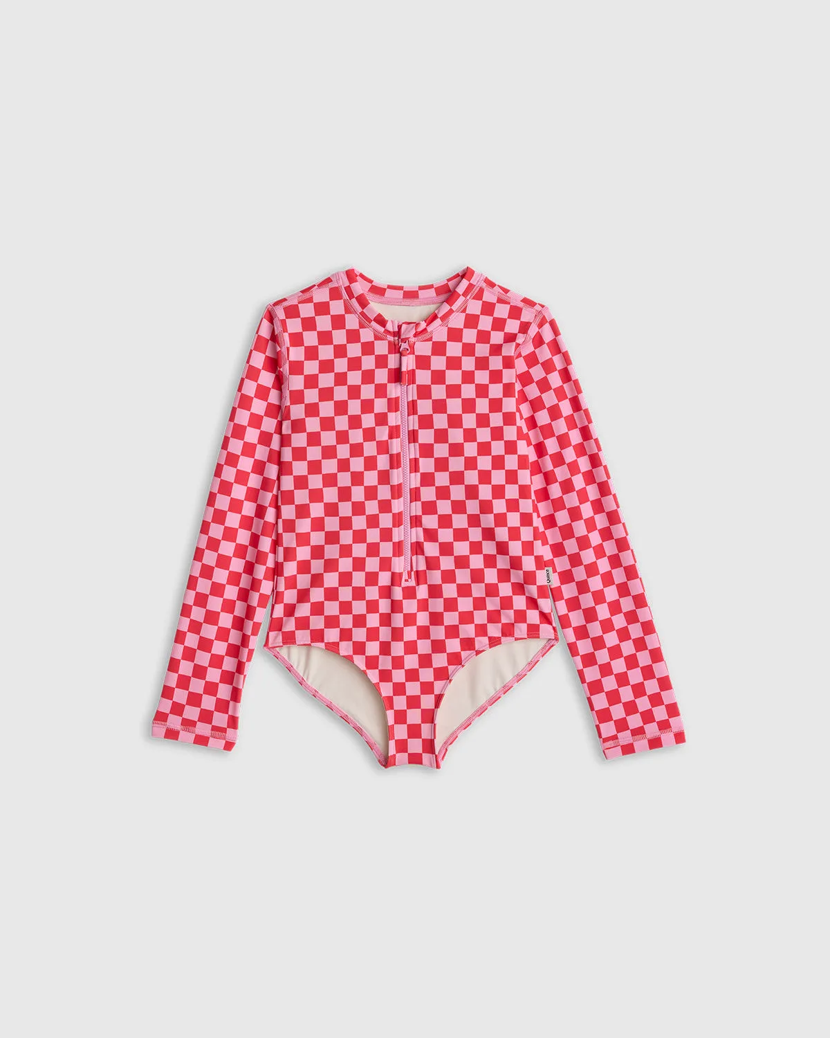 Long Sleeve Zip-Up Swimsuit