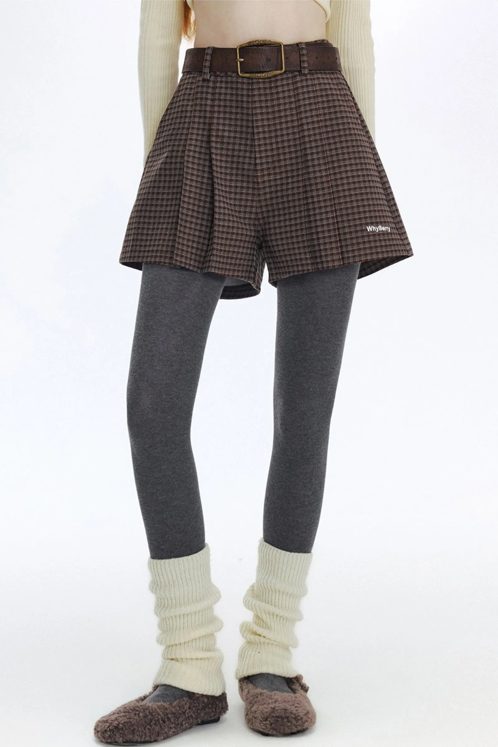 Loose Corduroy Micro A-Line Shorts
