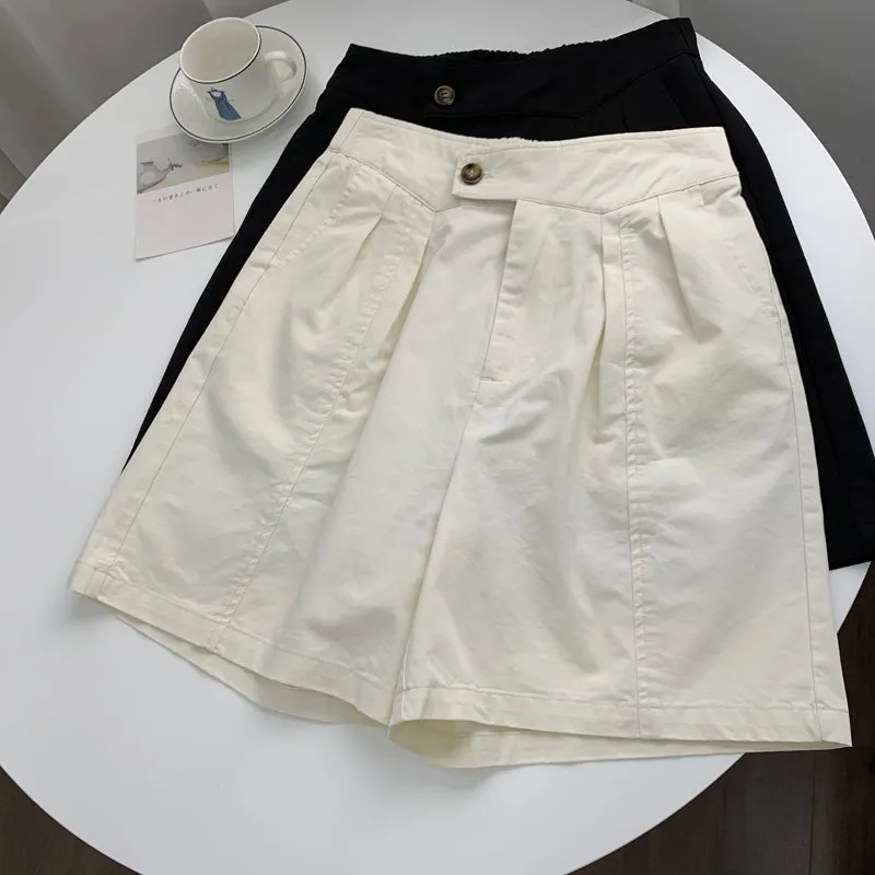 Loose High Waisted A-line Shorts