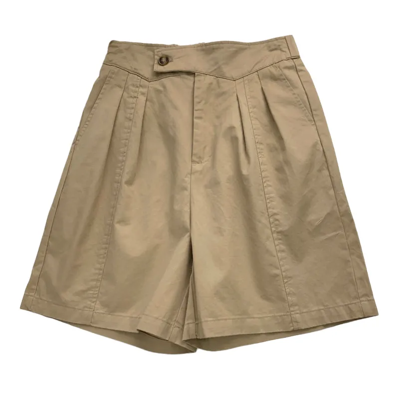 Loose High Waisted A-line Shorts