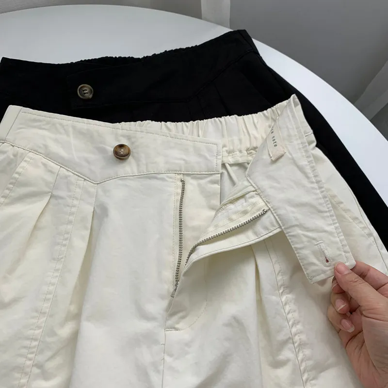 Loose High Waisted A-line Shorts