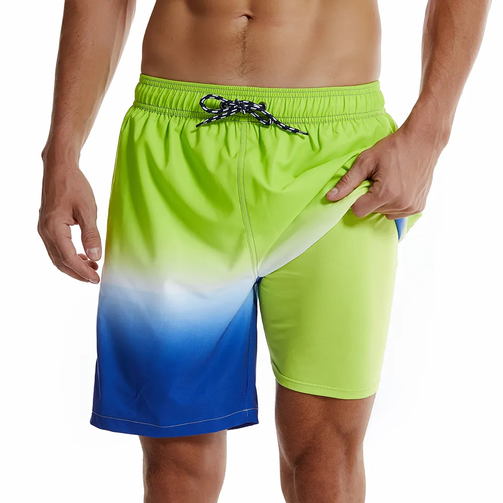 Men's Gradient Casual Quick Dry Beach Trunks Swimming Trunks