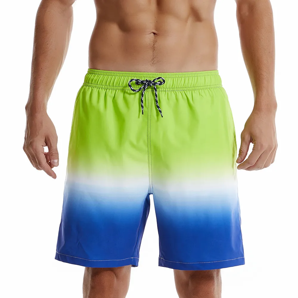 Men's Gradient Casual Quick Dry Beach Trunks Swimming Trunks