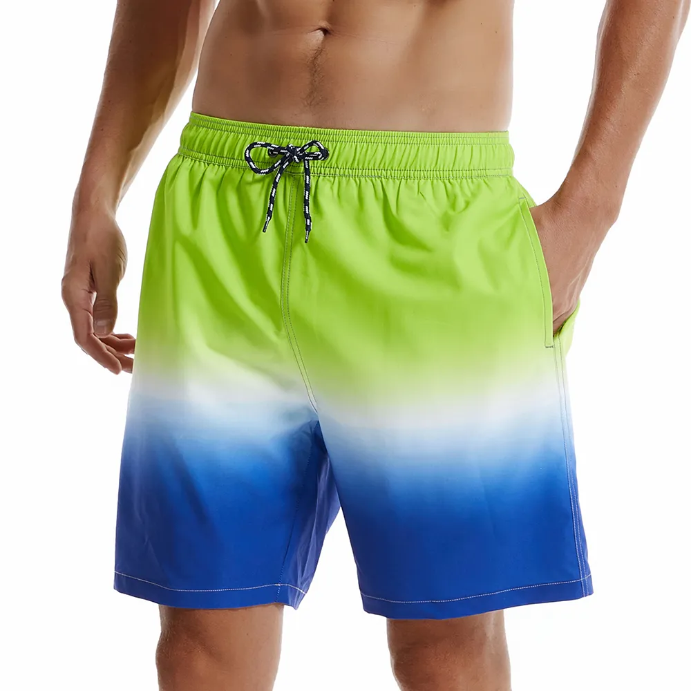 Men's Gradient Casual Quick Dry Beach Trunks Swimming Trunks