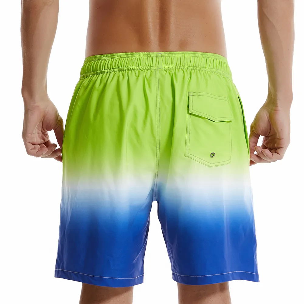 Men's Gradient Casual Quick Dry Beach Trunks Swimming Trunks