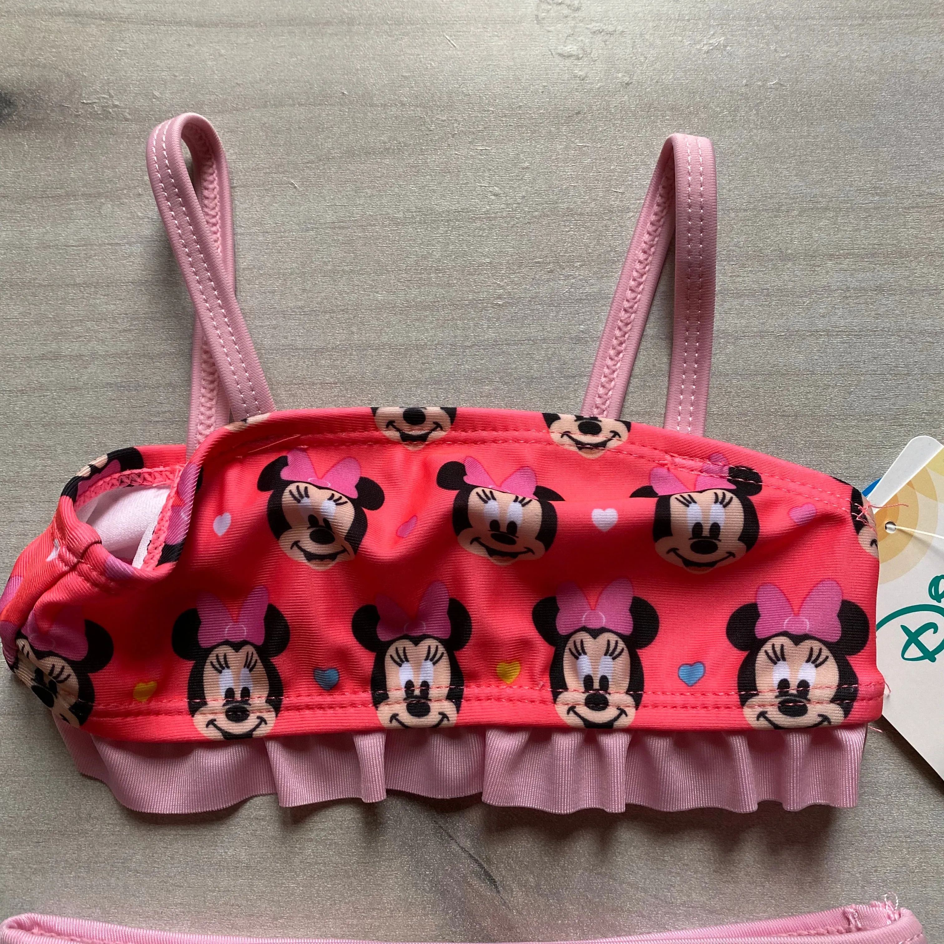 NEW Disney Minnie Mouse 2 Piece Swimsuit