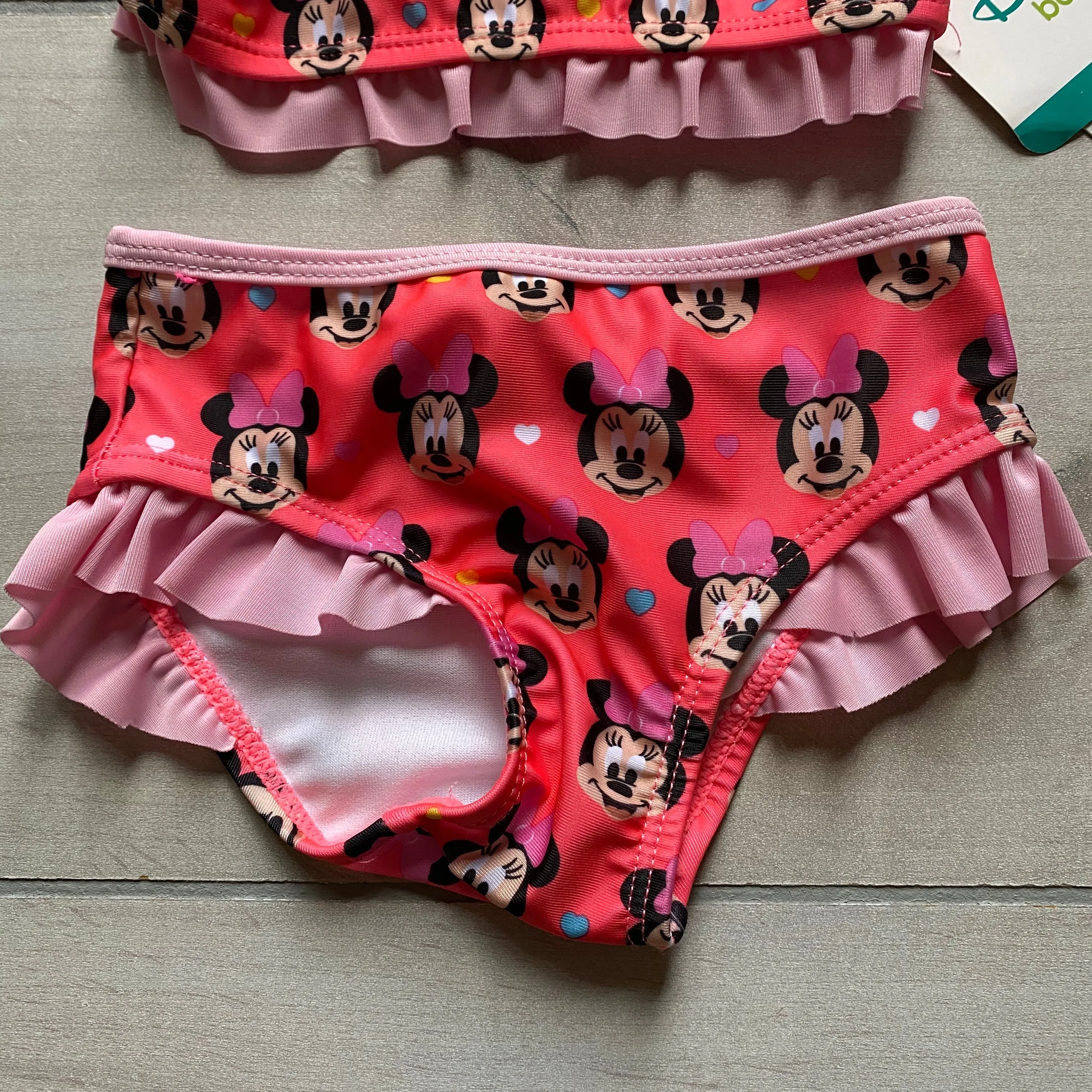 NEW Disney Minnie Mouse 2 Piece Swimsuit