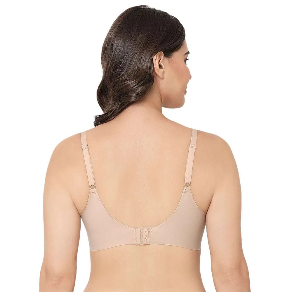 New Normal Padded Non-wired  Full  Cup Everyday Wear Full coverage T-Shirt Bra - Beige