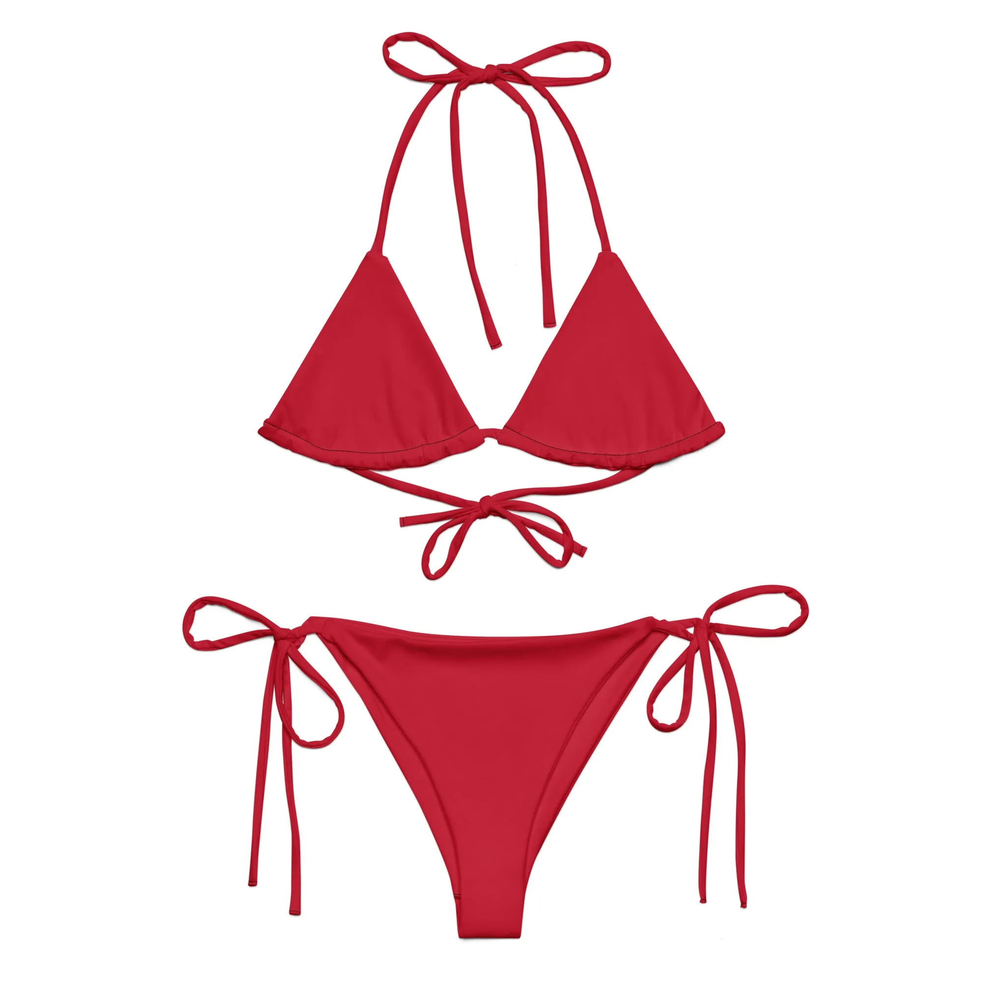 Red Eco String Bikini