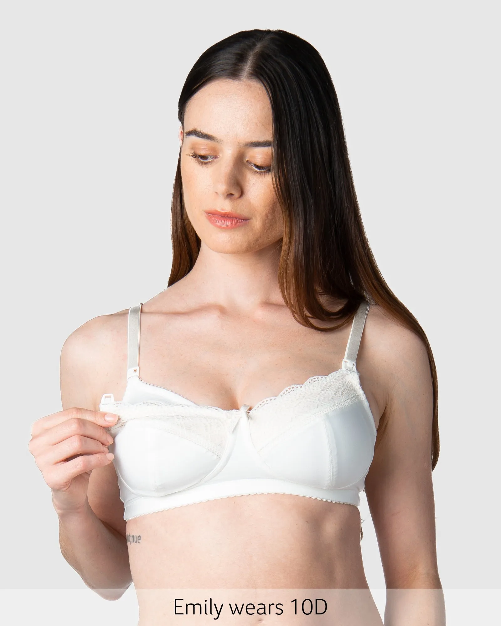 Show Off Wirefree Nursing Bra - Ivory