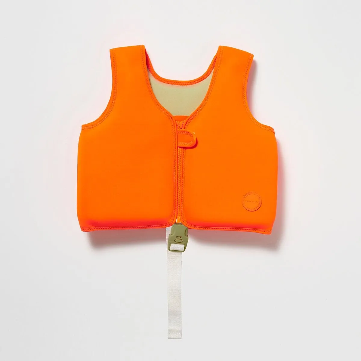 Swim Vest 3-6 Sonny the Sea Creature Neon Orange