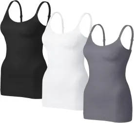 VVX Womens Shapewear for Women Tummy Control Tank Top Body Shaper Seamless Compression Camisole Tops