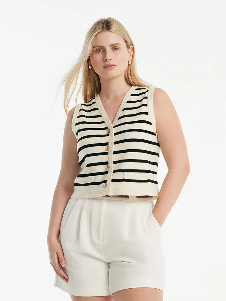 White Loose A-Line Shorts With Belt
