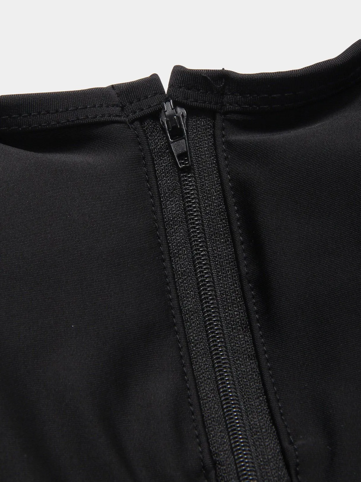 Wholesale Black Deep V Neck Sleeveless Plain Backless Wireless One-Pieces Swimwears
