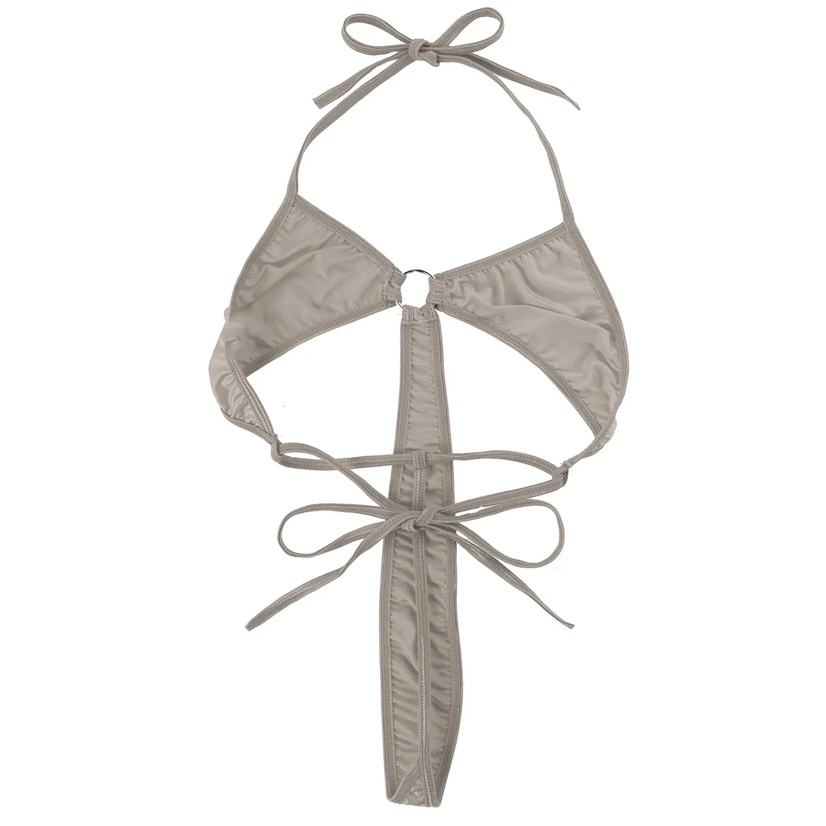 Women's Sexy Micro Bikini Swimsuit / Cut-Out Lace-up Monokini / Backless Bodysuit for Ladies